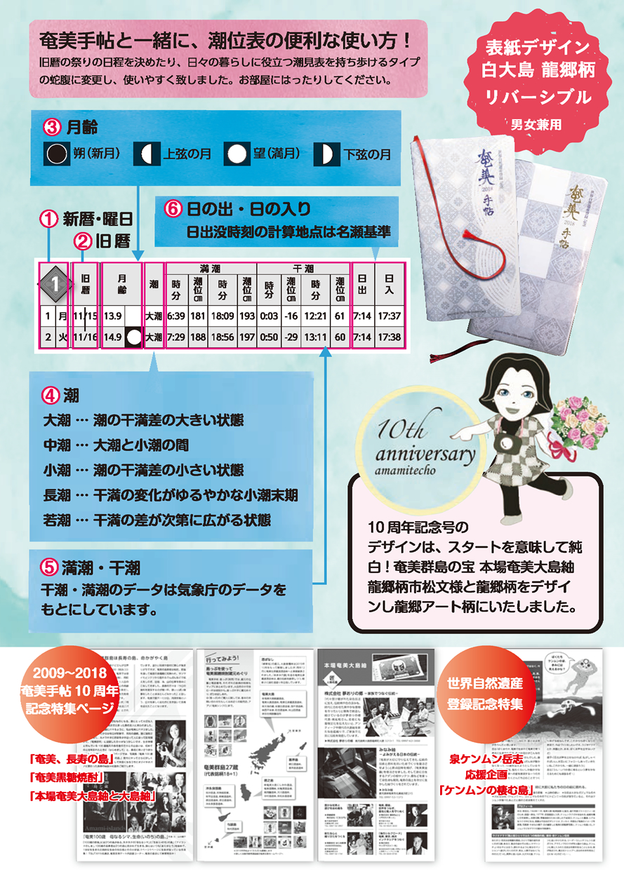 奄美手帖と、、潮位表の便利な使い方